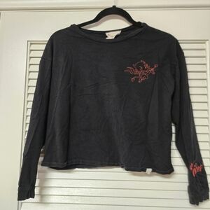 French Pastry - Red & Black Cupid Vibes Long-Sleeve Top